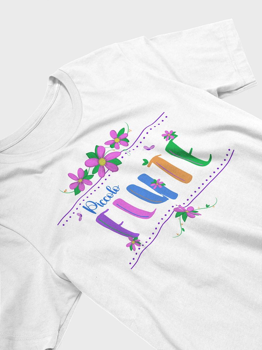 Unisex Fit - Floral Flute T-Shirt - Blue Picc Letters product image (3)