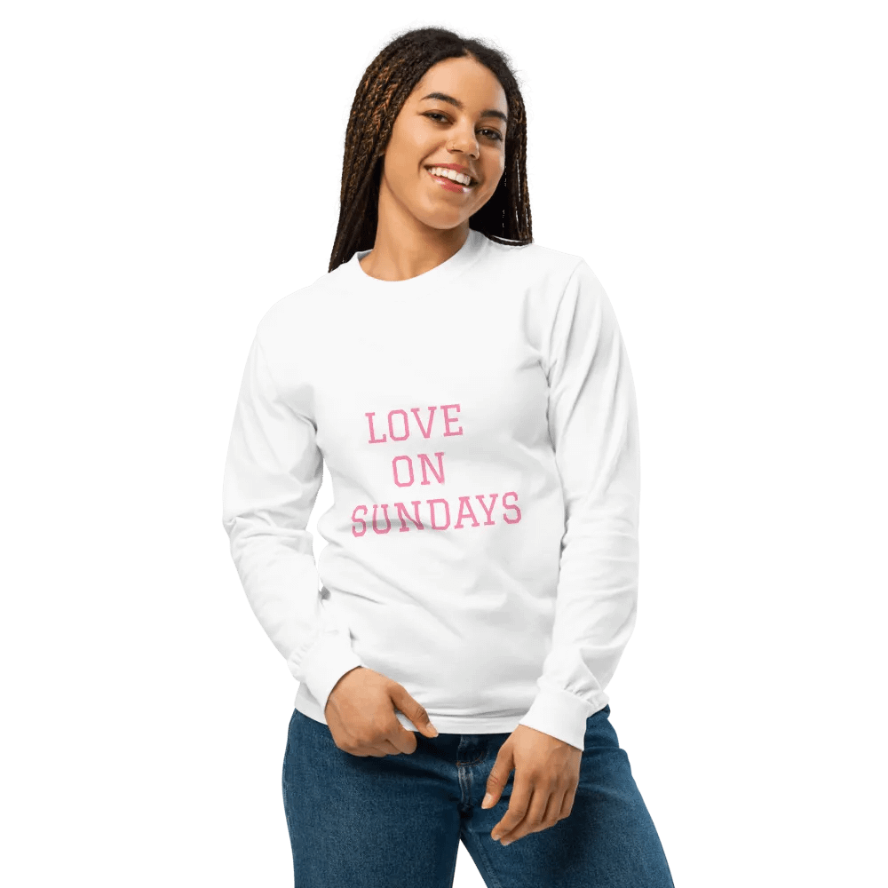 LOVE ON SUNDAYS Long Sleeve T-Shirt product image (5)