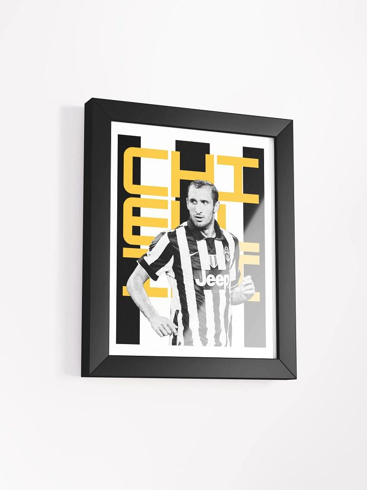 Giorgio Chiellini BW Juventus Name Art Framed Print product image (1)