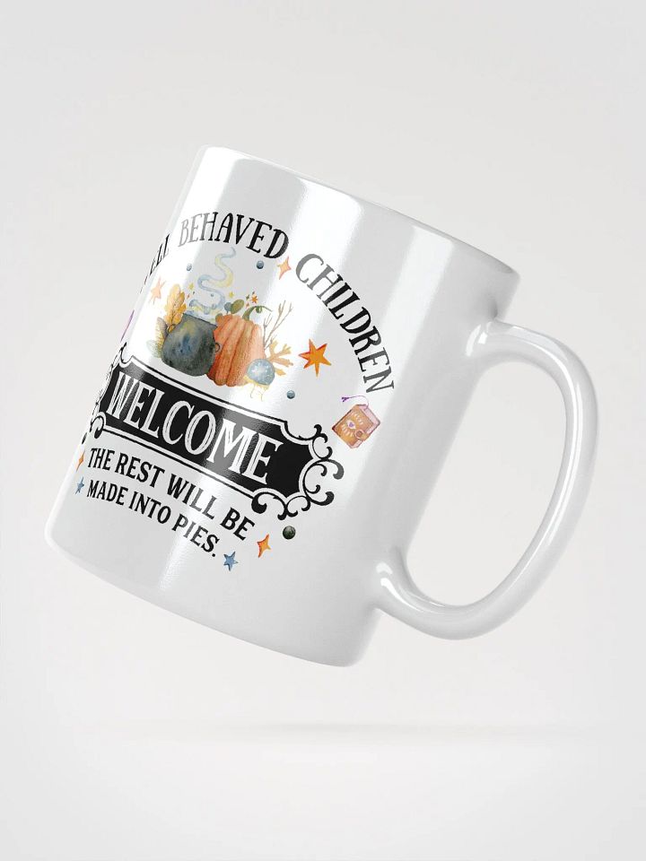 Well Behaved Children Welcome WHITE GLOSSY MUG - Witchy, Kitchen Witch, Magic Kitchen Gift product image (2)