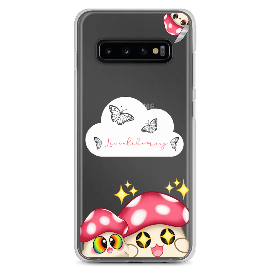 Shroomy Butterfly clear Samsung case product image (1)