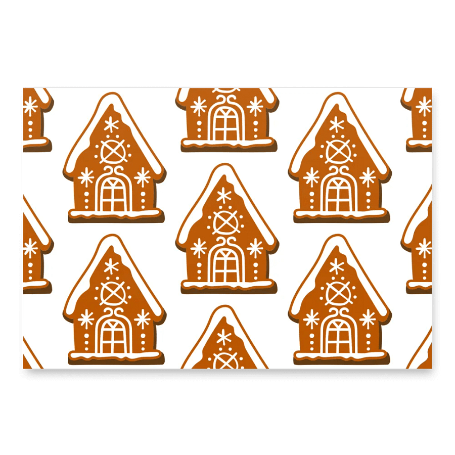 Gingerbread House Wrapping Paper product image (1)