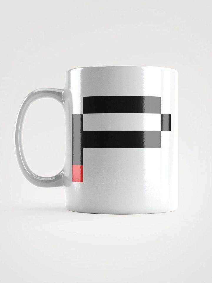 Pix Stitch 'P' White Glossy Mug product image (1)