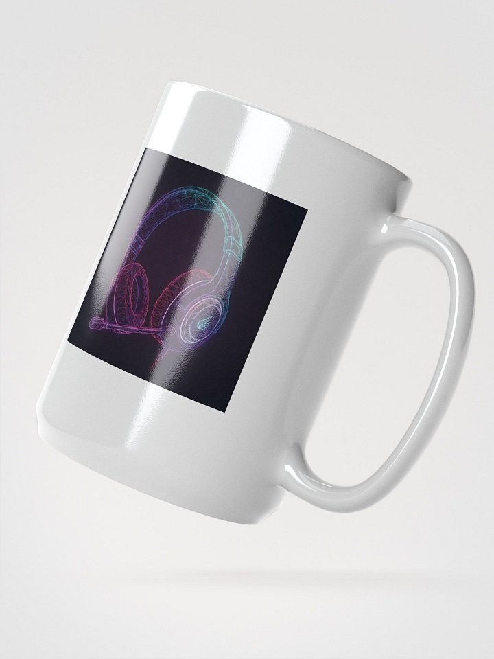 Neon Wireframe Headset Mug product image (2)