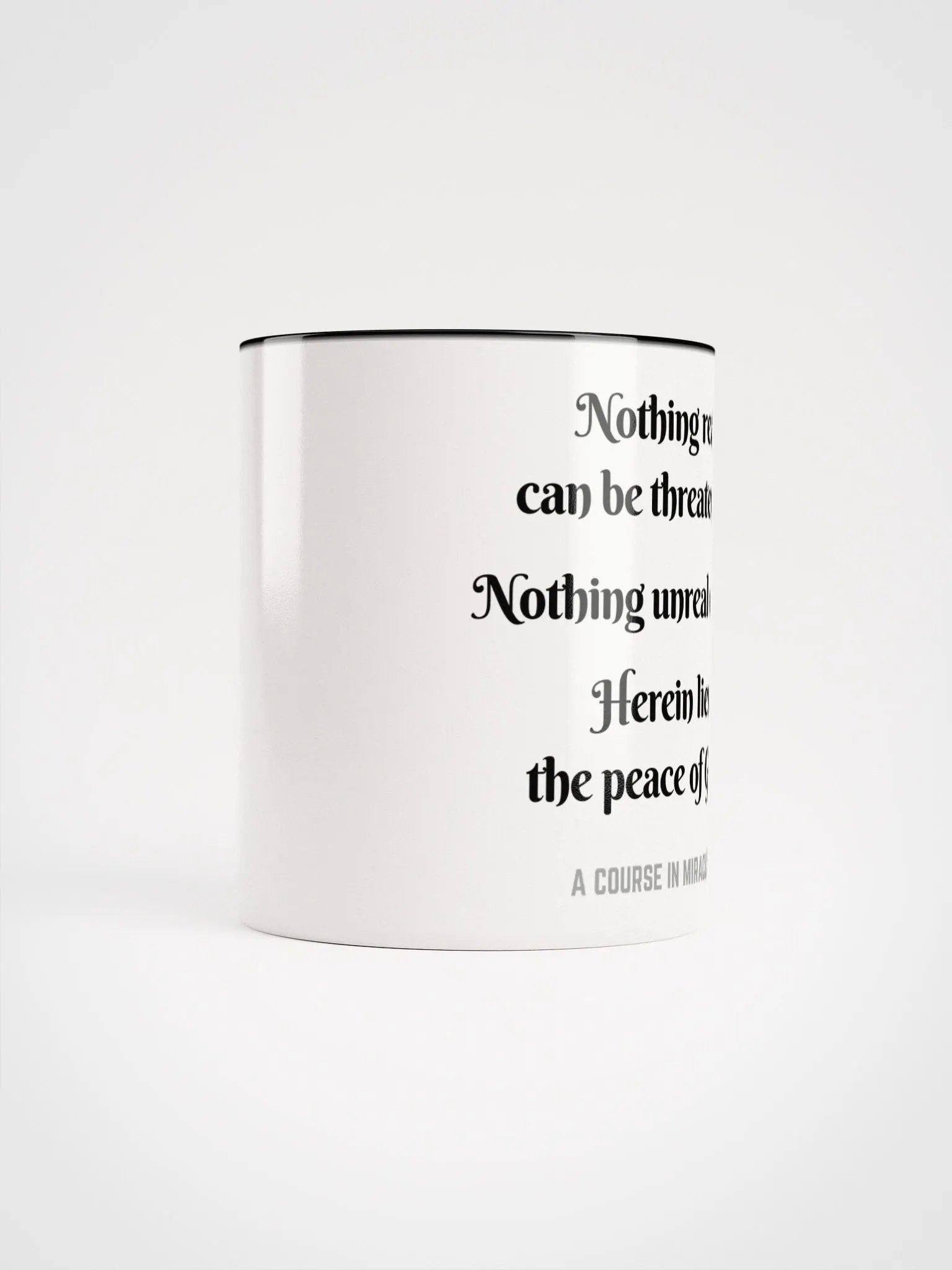 Nothing real can be threatened - ACIM Inspirational Mug product image (65)
