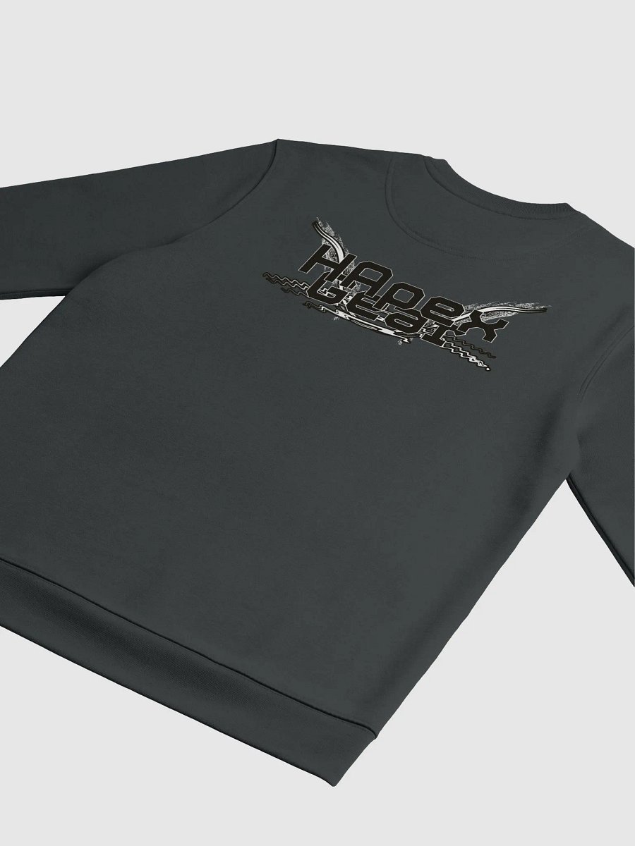 Unisex Eco Sweatshirt - Black HApex Gear White Logo product image (4)