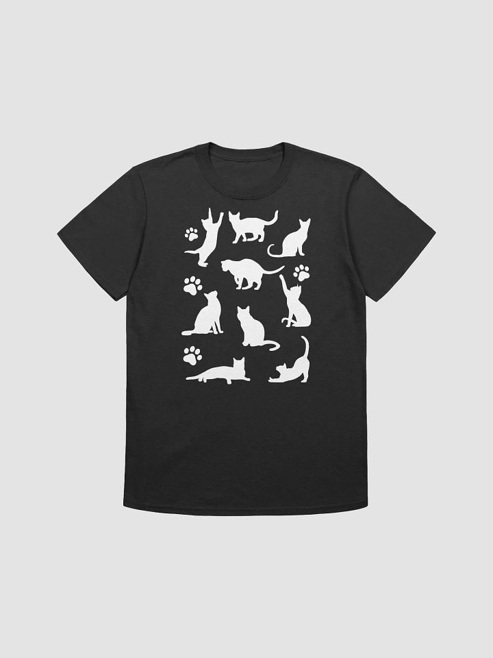 Cat Silhouette Graphic Tee: Playful Poses for Cat Lovers product image (1)