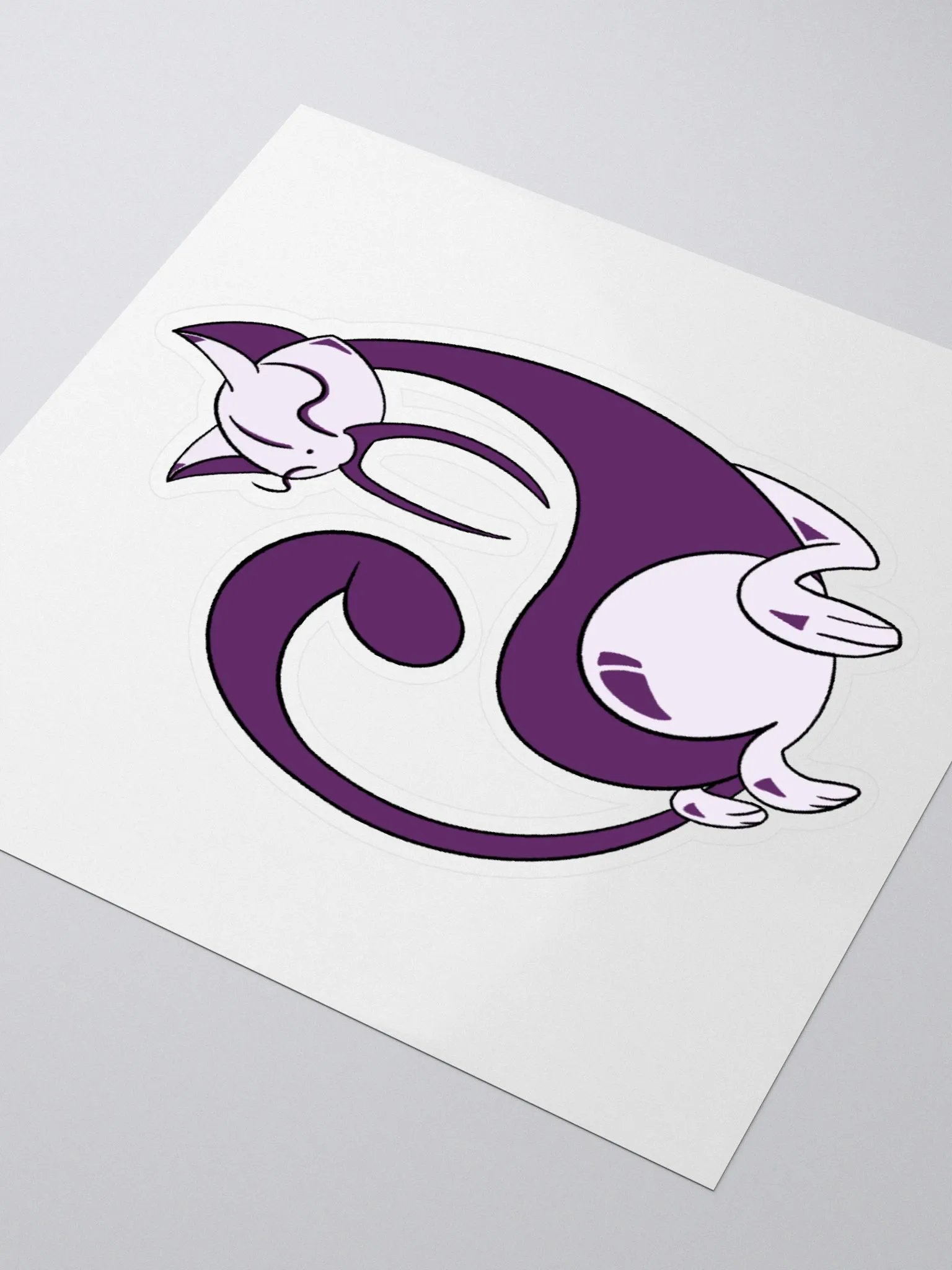 Calming Purple Cat Sticker product image (3)