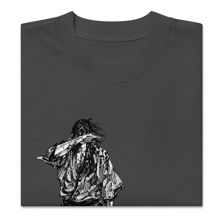 Vagabond Kojiro | Silent Blade Oversized Faded T-Shirt product image (3)