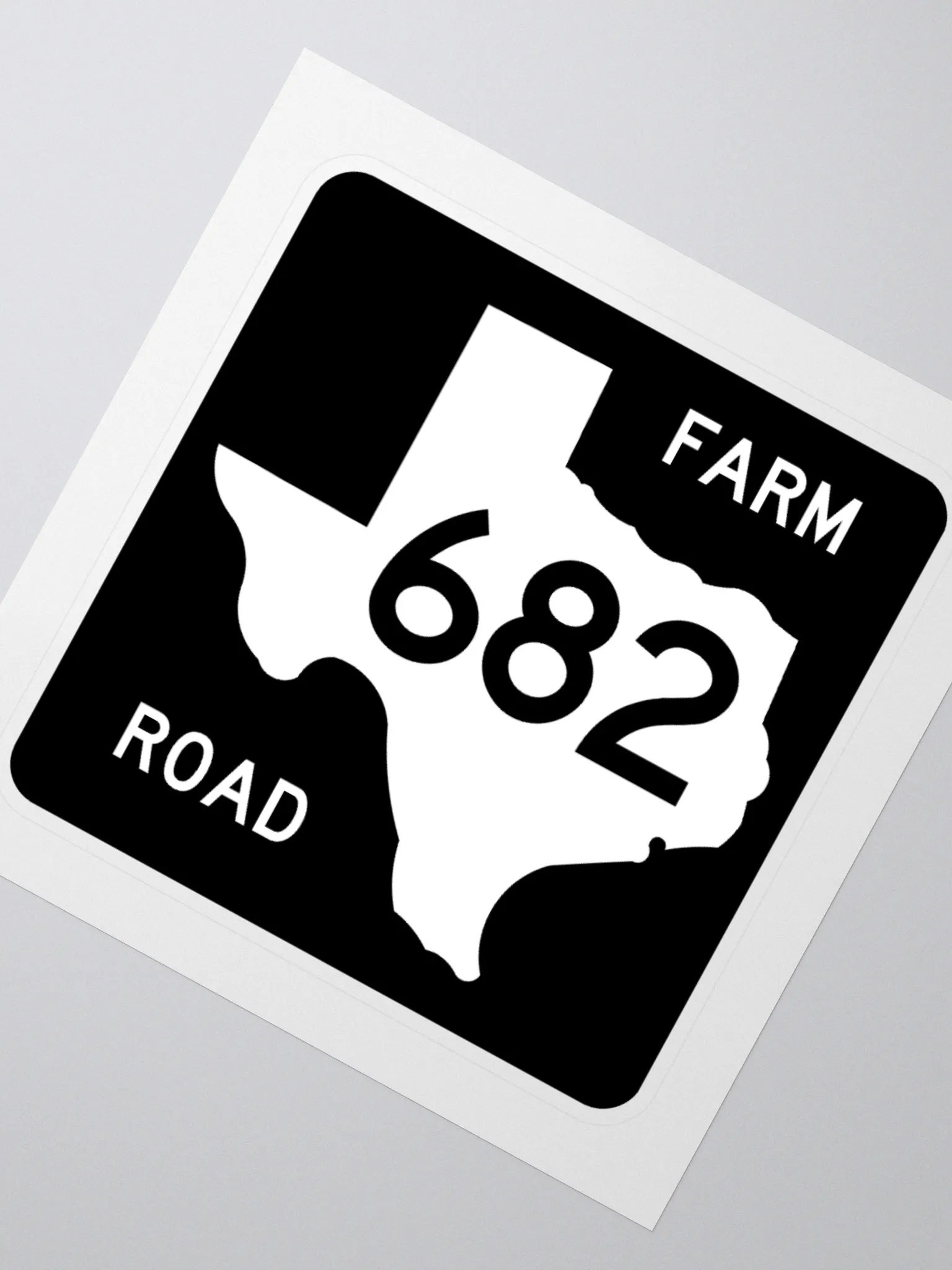 Texas Farm Road Sign FM 682 Sticker product image (2)