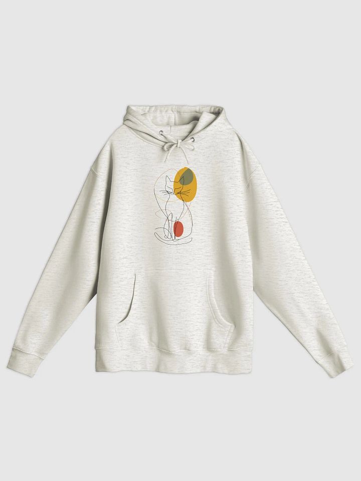 Minimalist Cat Line Art Hoodie – Cozy Gift for Cat Lovers product image (2)