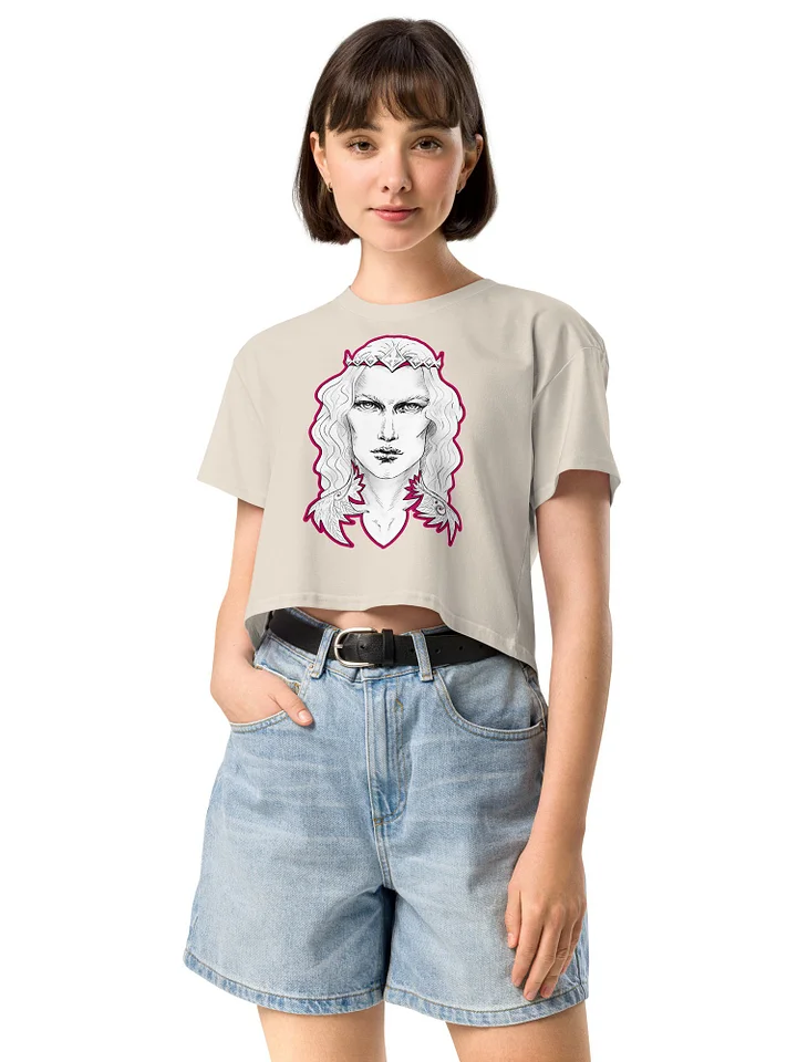 Prince Charming Rose Pink Line Women's Premium Crop Top product image (8)