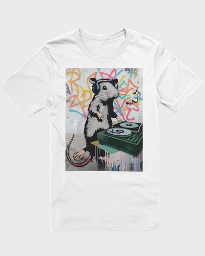 Original Banksy Inspired Rat DJ T-Shirt