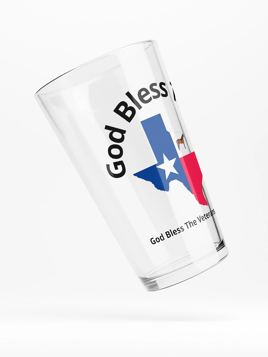 God Bless Texas Pint Glass product image (4)