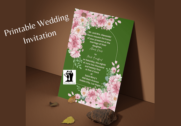 FREE WEDDING INVITATION DIGITAL DOWNLOAD product image (1)