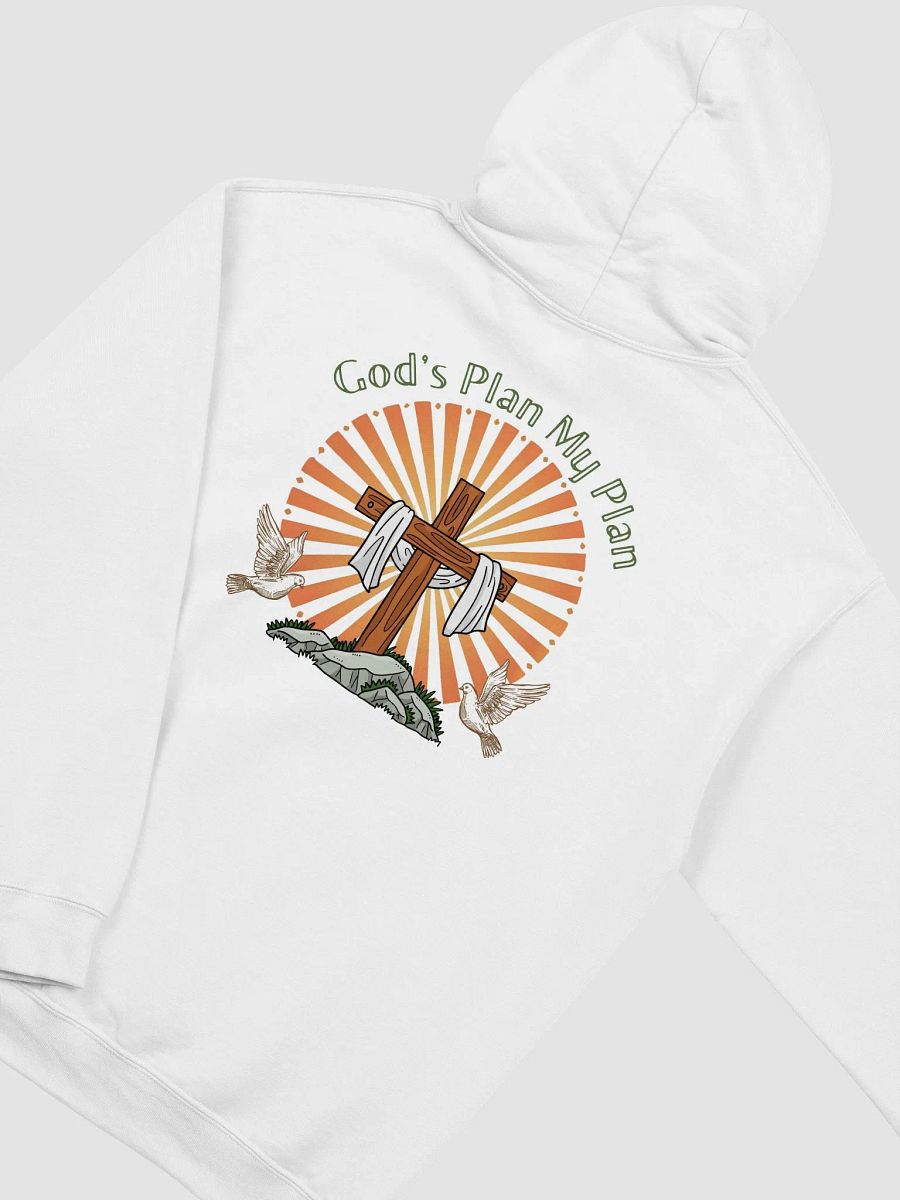 God`s Plan My Plan, Christian Gildan Hoodie - Front / Back. product image (6)