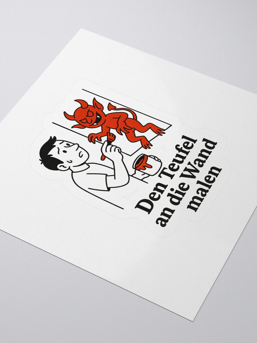 Den Teufel an die Wand malen To paint the devil on the wall sticker by dark alphabet product image (3)