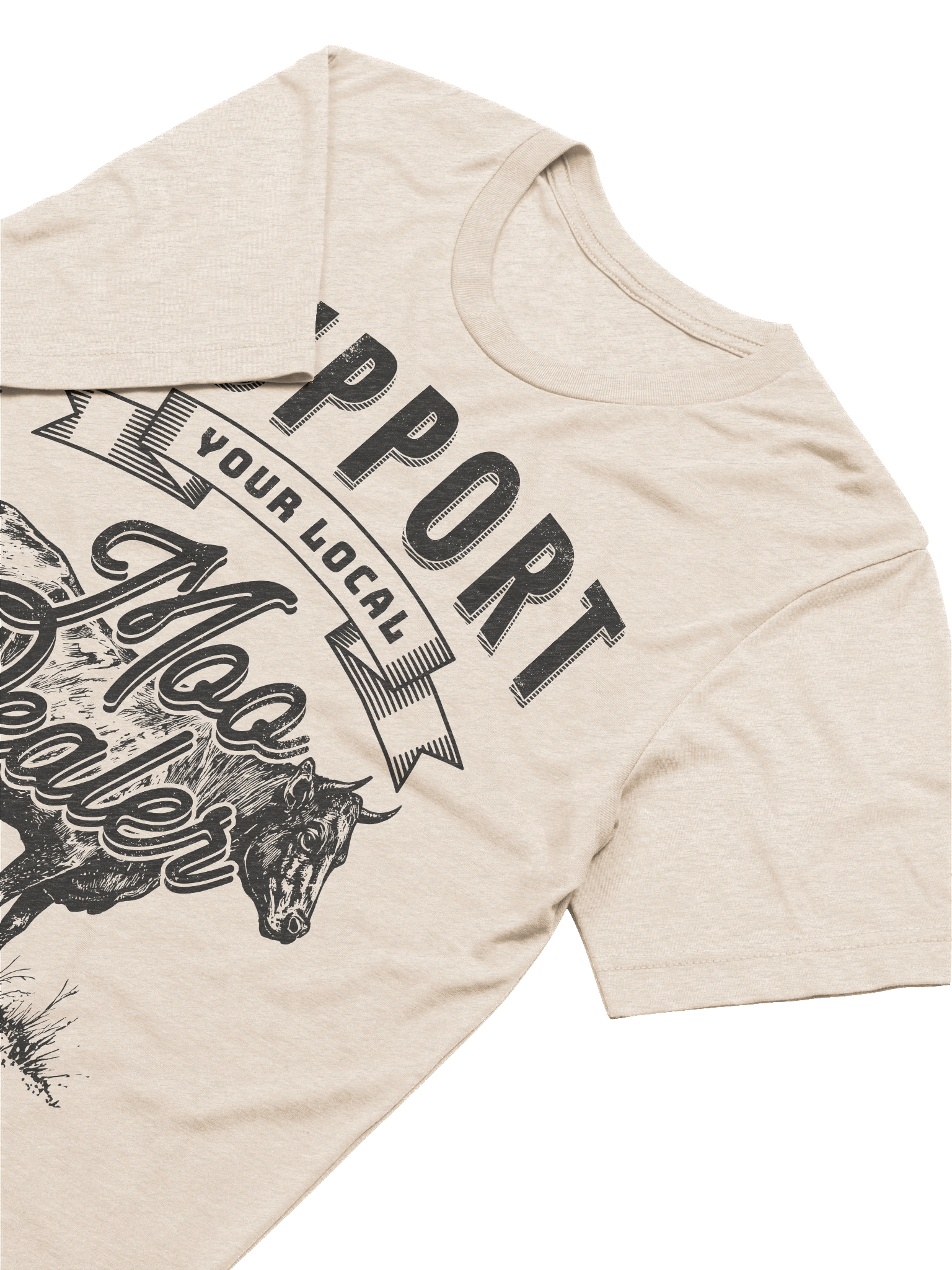 "Support Your Local Moo Dealer" Triblend T-shirt product image (13)