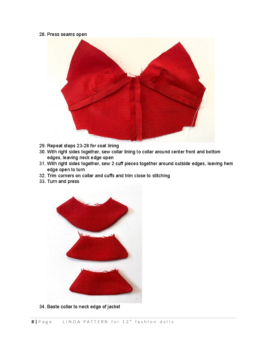 Linda sewing pattern for 12