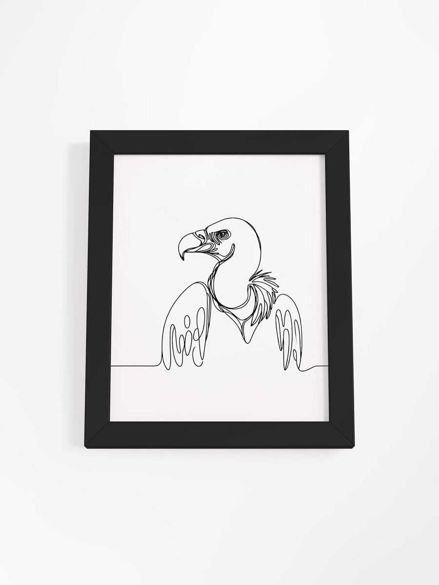 Vulture Line Art Drawing Framed Poster product image (17)
