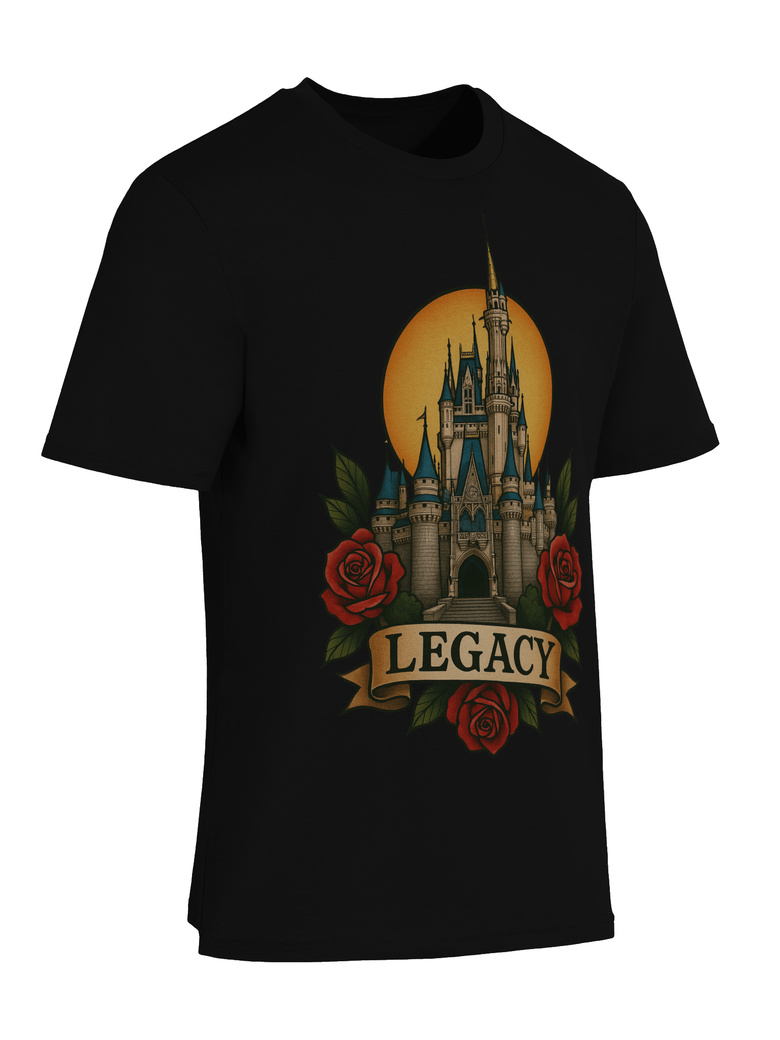 Neo-Traditional Magic Kingdom Tee | Black product image (9)