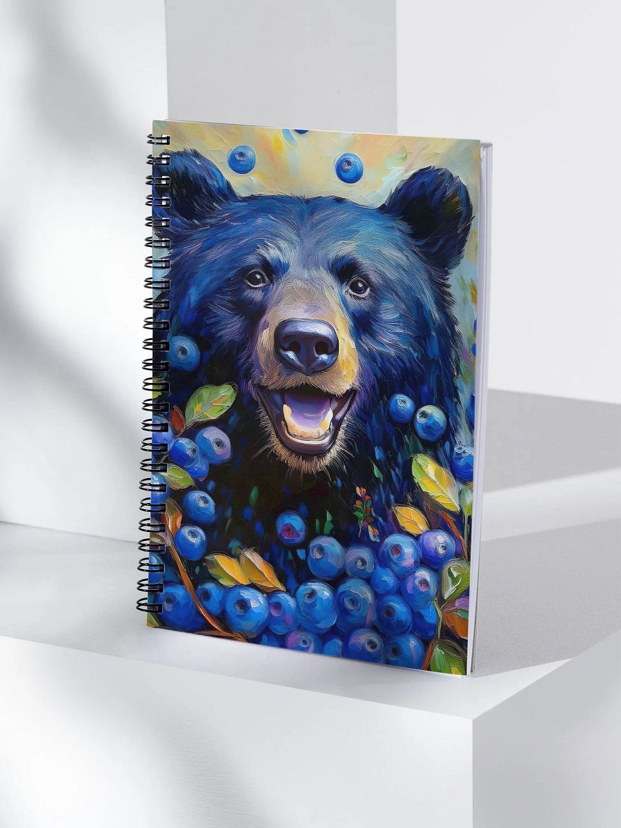 Blueberry Bear Spiral Notebook product image (4)