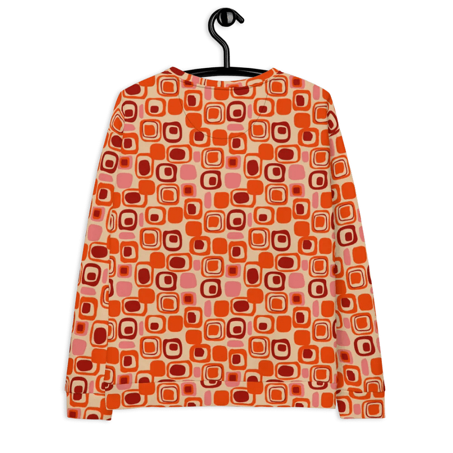 Mid-Century Pattern Orange Sweatshirt product image (11)