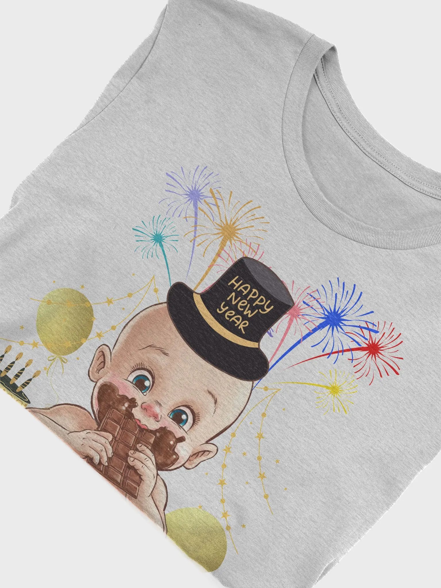 Baby New Year Eating Chocolate Funny T-shirt product image (28)