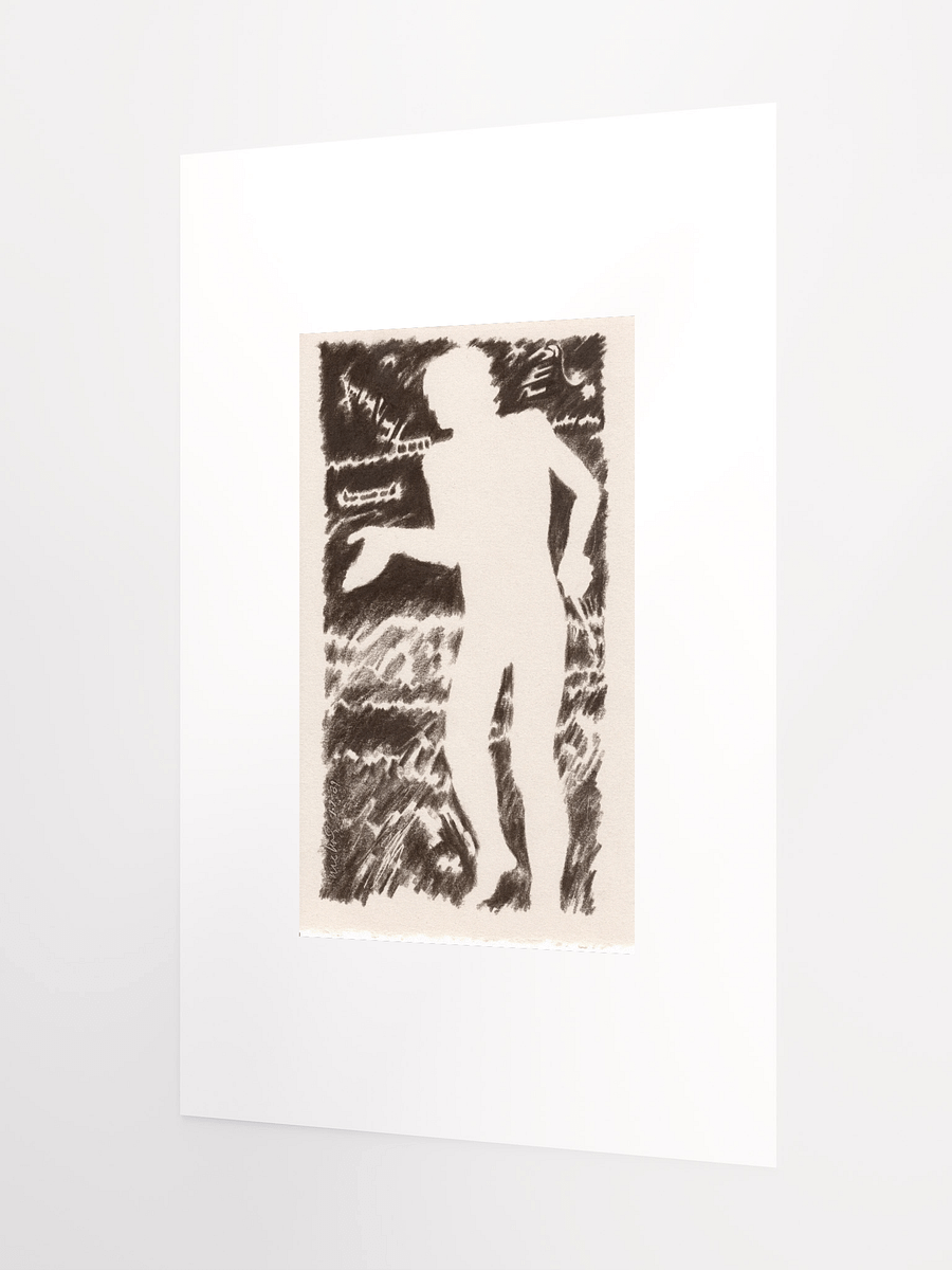 Man with Paintbrush (sepia) 01.07.90 print product image (4)