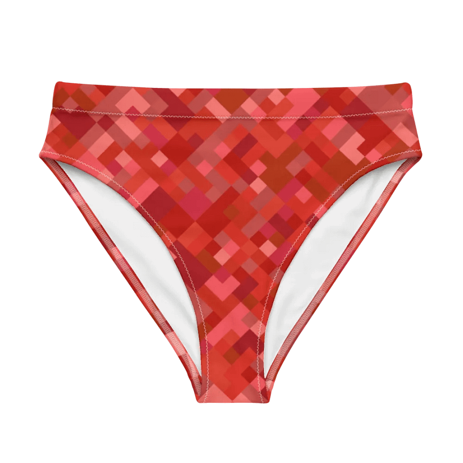 Colorful Mosaic Pattern Design High Waisted Bikini Bottom - v4 product image (5)