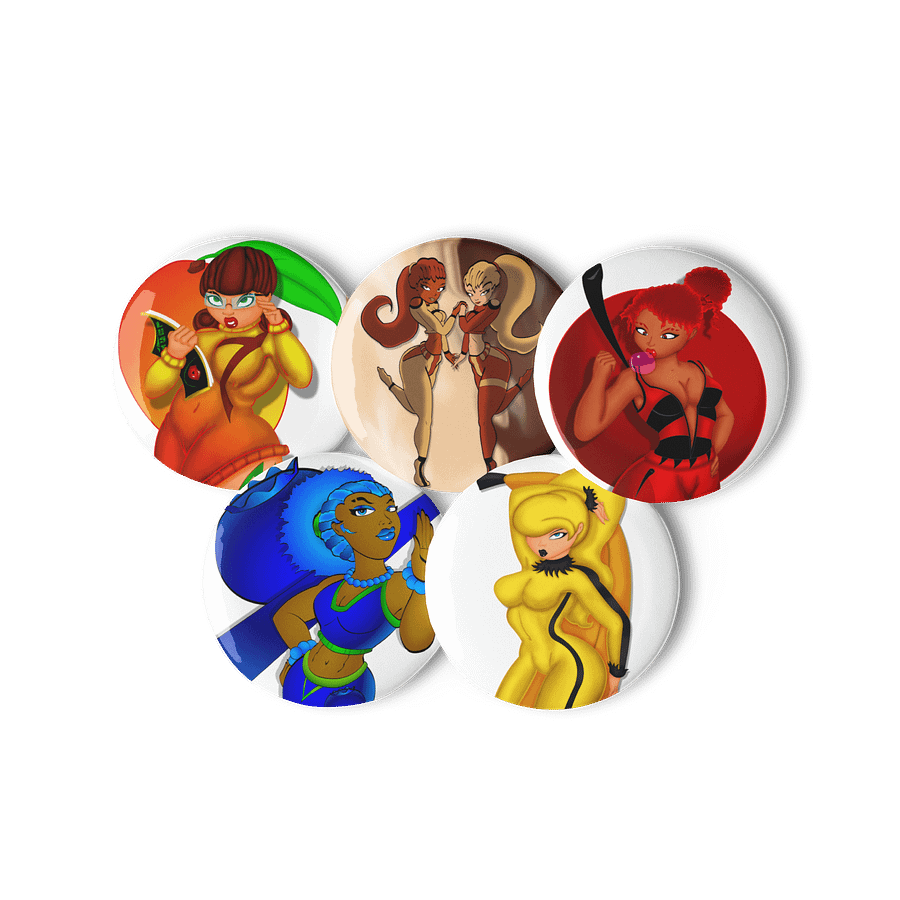 Flavor Girls Character - Pin Button Set product image (7)