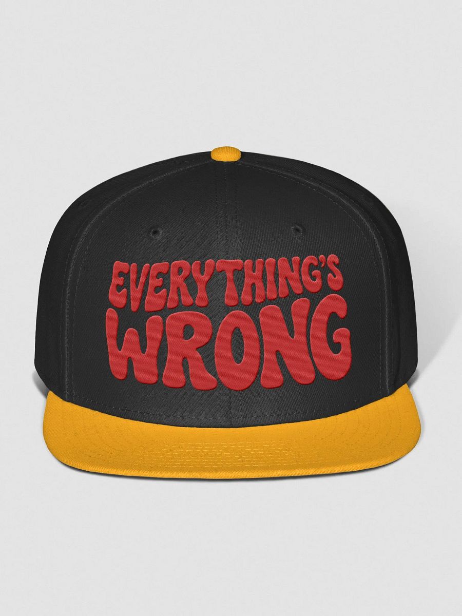 'Everything's Wrong' Embroidered Cap product image (1)