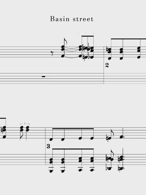 Basin street - Piano sheet music product image (1)