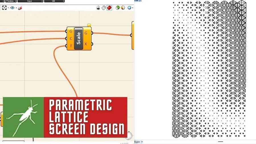 Parametric Lattice Screen Jali Design Grasshopper Rhino Files Download product image (2)