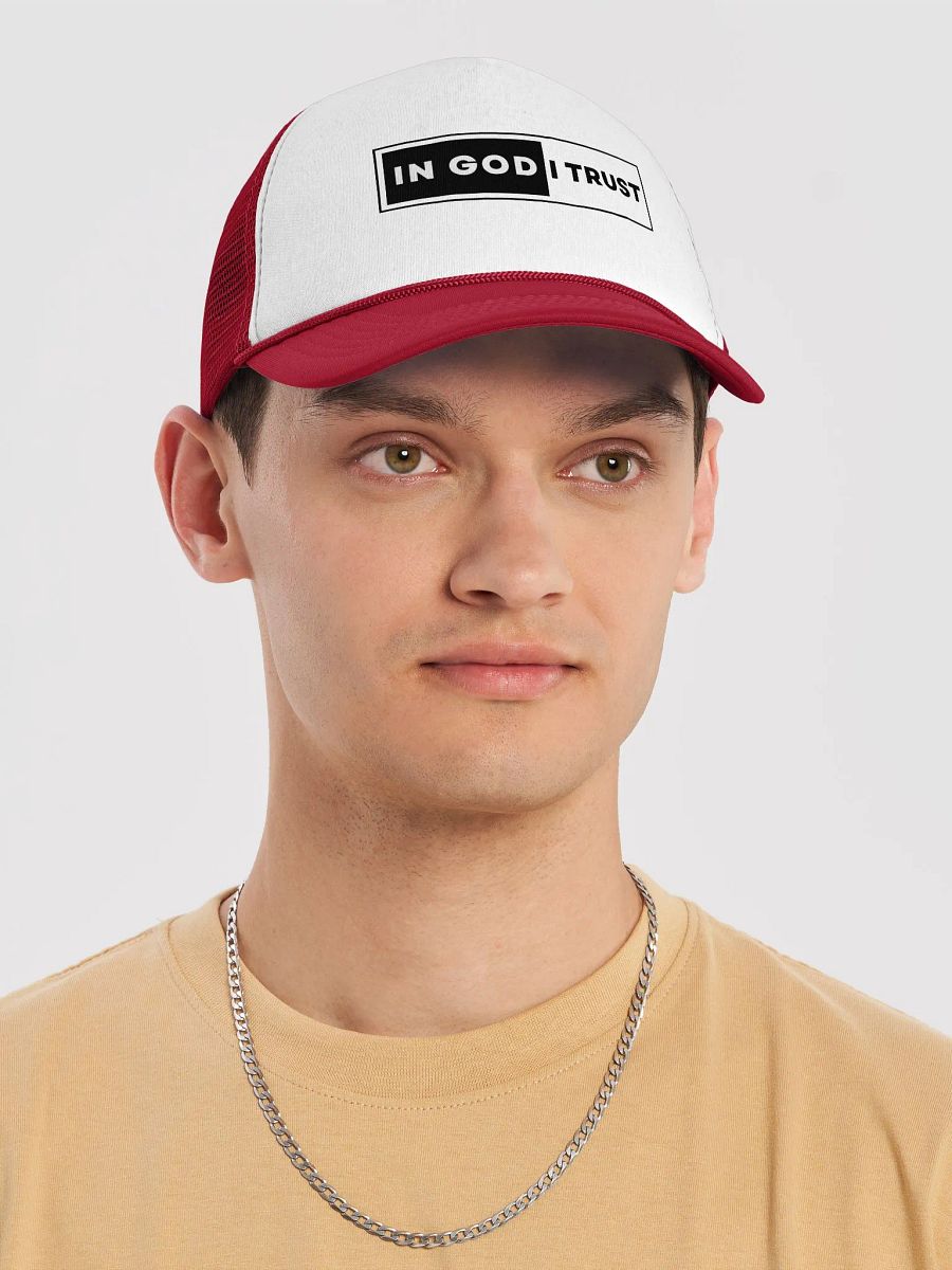 IN GOD I TRUST: Divine Declaration Foam Trucker Hat product image (5)