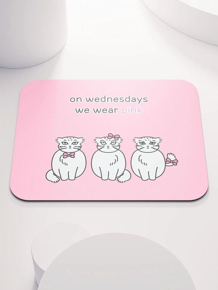 Pink Wednesdays Manul Ver. 2 - Mousepad product image (1)