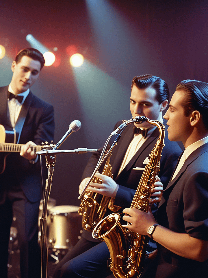 Blue saxophone product image (1)