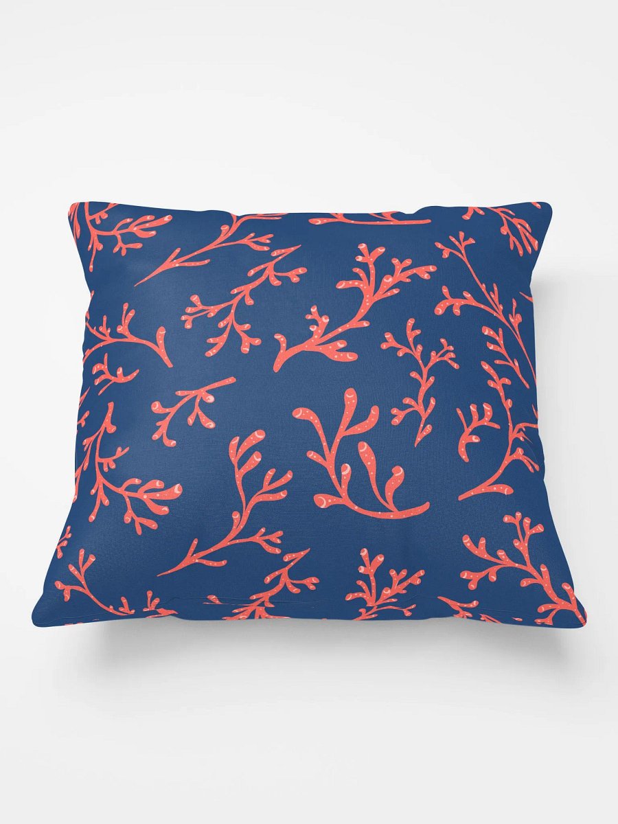 Coral and Navy Pillow product image (4)