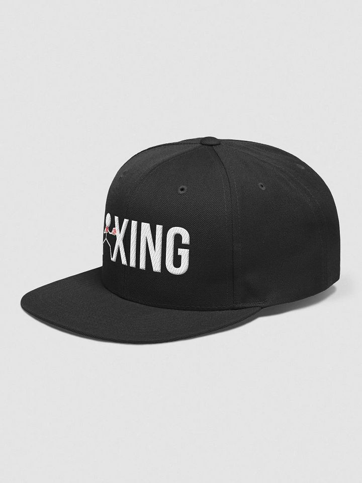 BOXING STICKMAN FLAT CAP - BLACK product image (2)