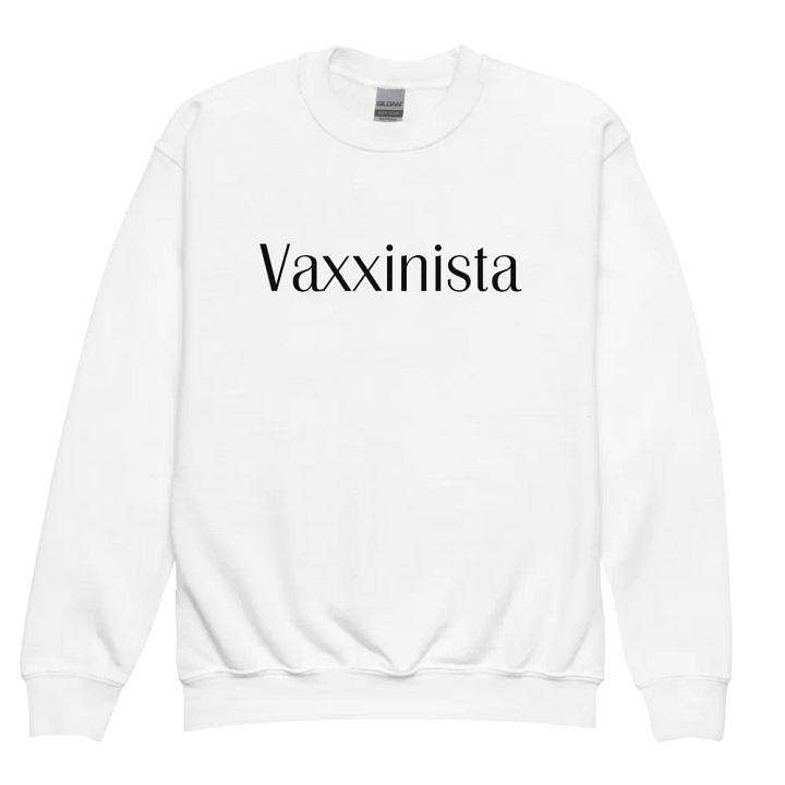 Vaxxinista Youth Crewneck Sweatshirt product image (1)