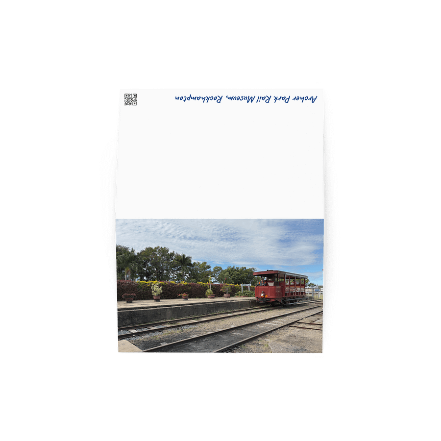 Archer Park Rail Museum Purrey Steam Tram Greeting Card product image (4)