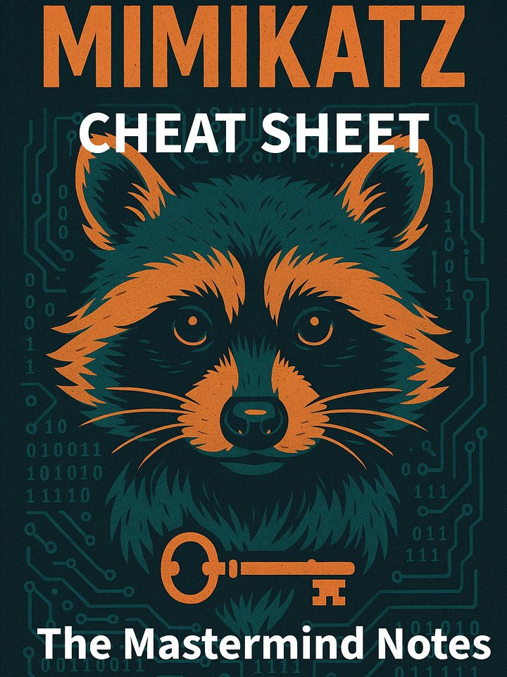 Mimikatz Cheat Sheet V1 | Master Windows Credential Attacks & Persistence product image (1)