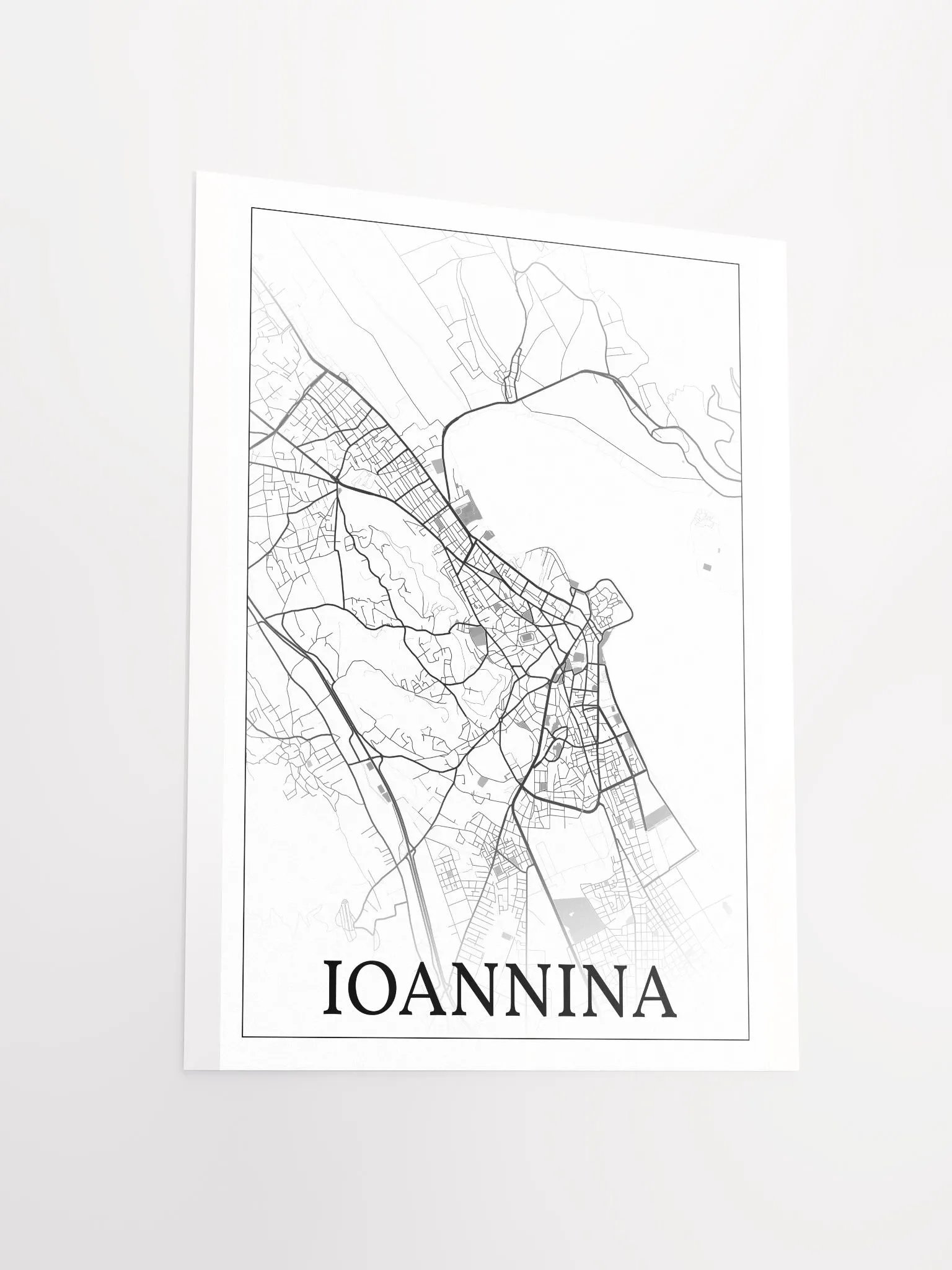 Ioannina, Greece, city map print product image (14)
