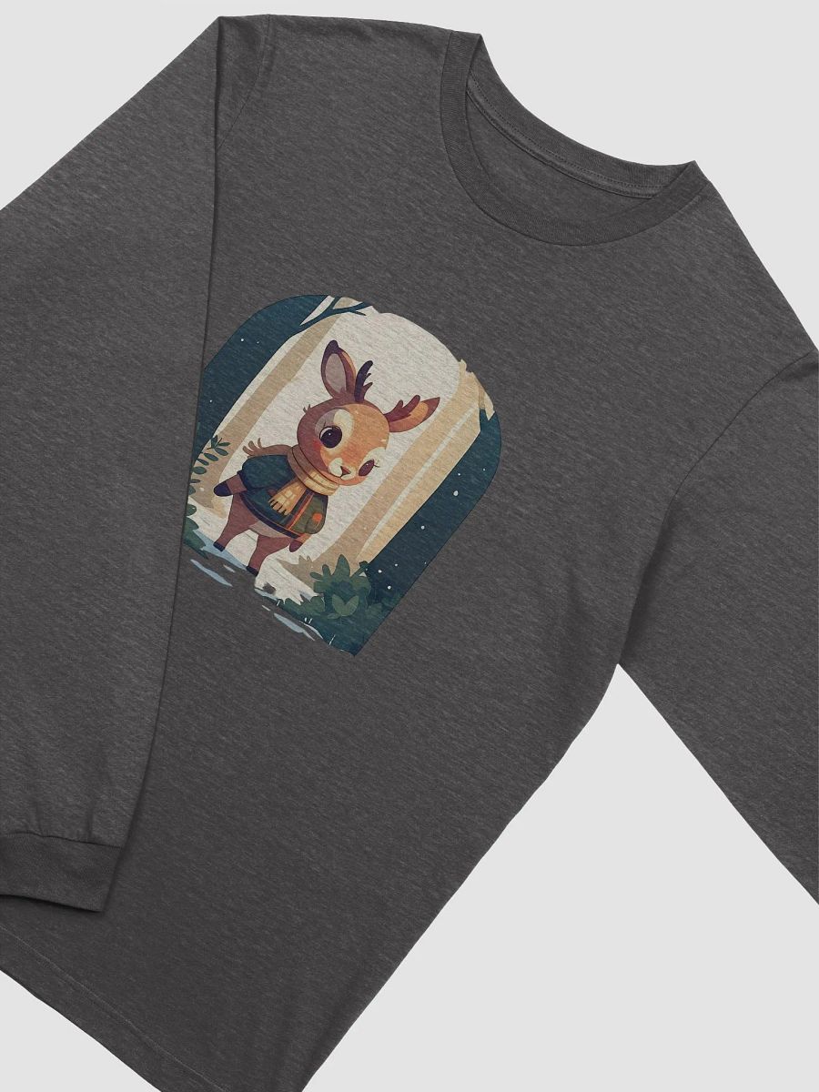 Cozy Winter Reindeer Long Sleeve Tee product image (3)