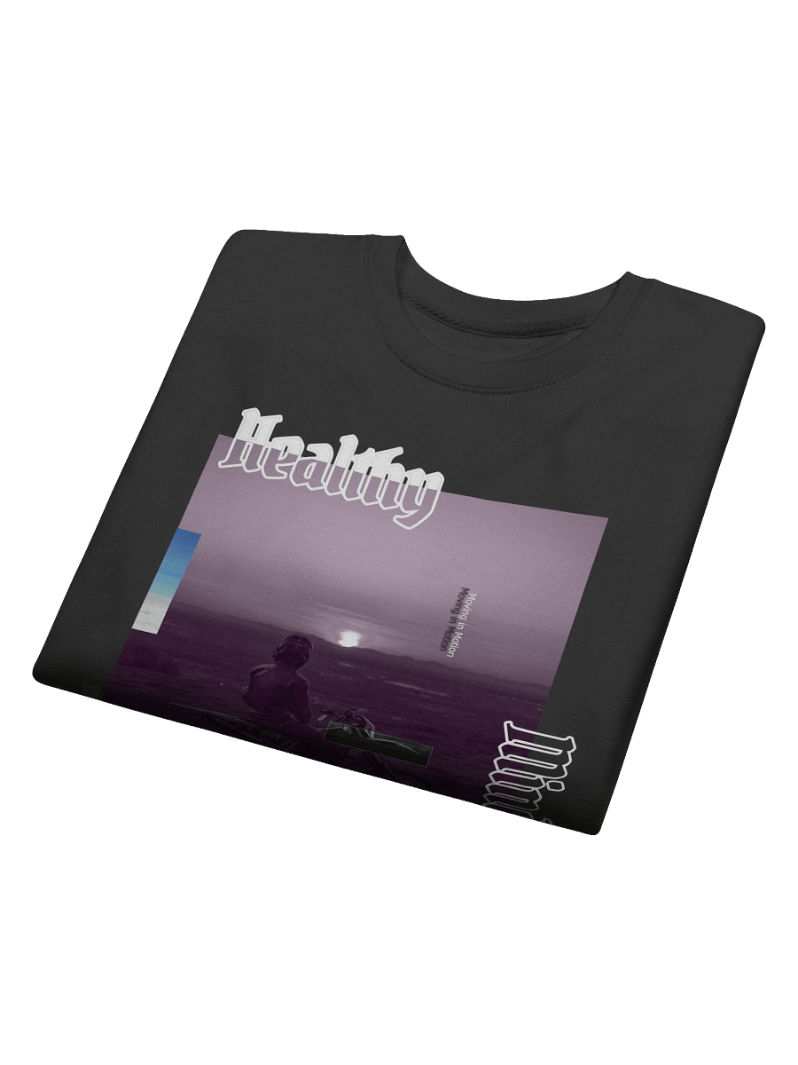 Healthy Mind, Dirt Bike Sunset Glitch | Crewneck product image (37)