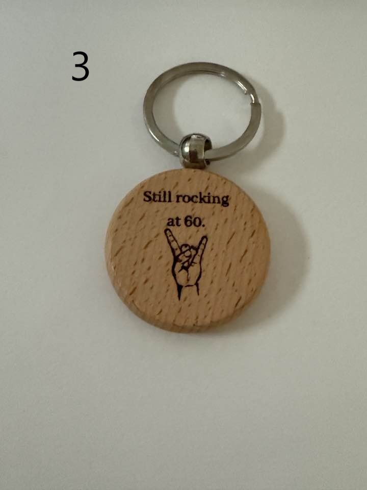 Milestone Birthday Wooden Engraved Keychains | Age 21–70 | Handmade Gift for Him or Her (5) product image (3)