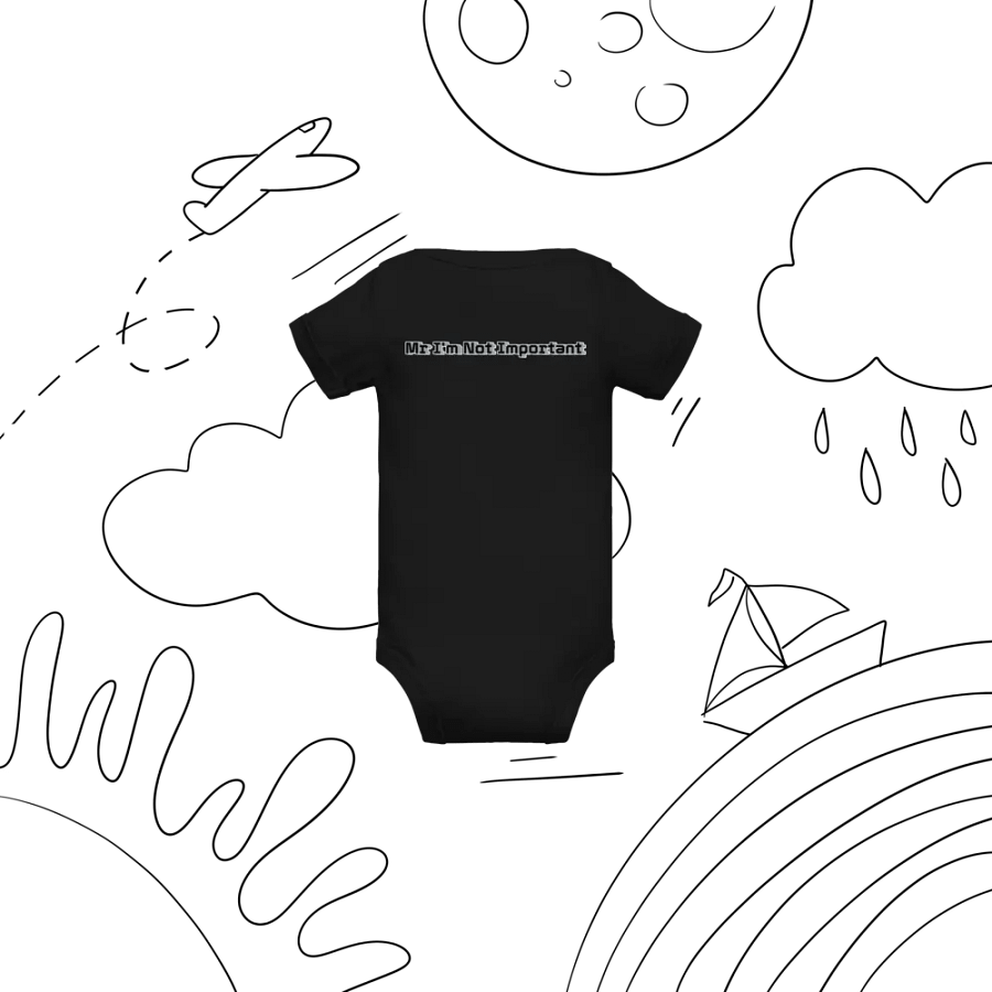 Baby Short Sleeve One Piece - Mr I'm Not Important product image (7)