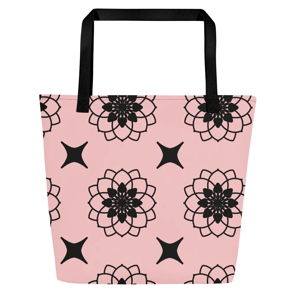 Gorgeous Blush and Black Pattern All Over Print Tote product image (1)