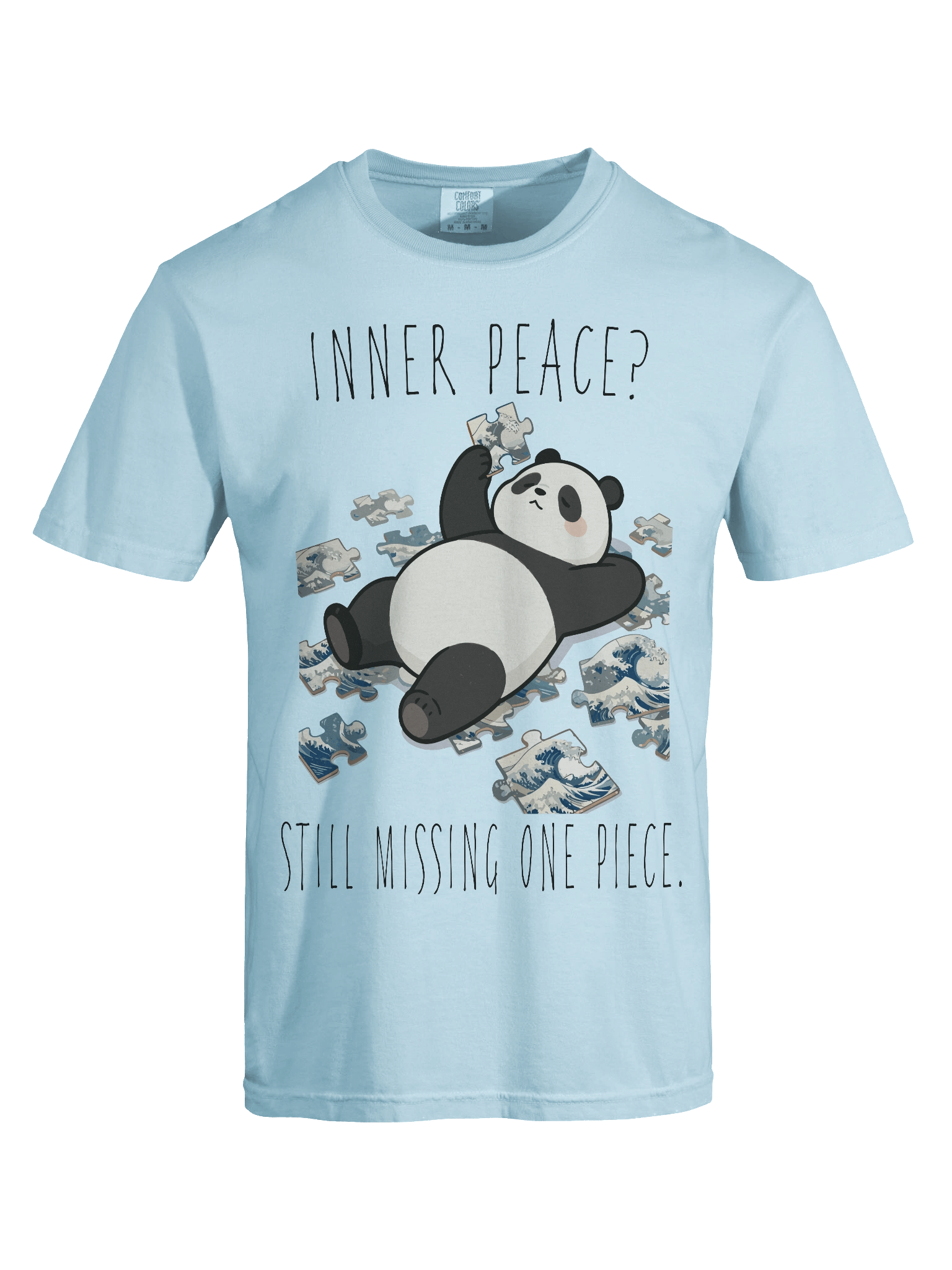 Funny Wave Puzzle Panda T-Shirt product image (36)