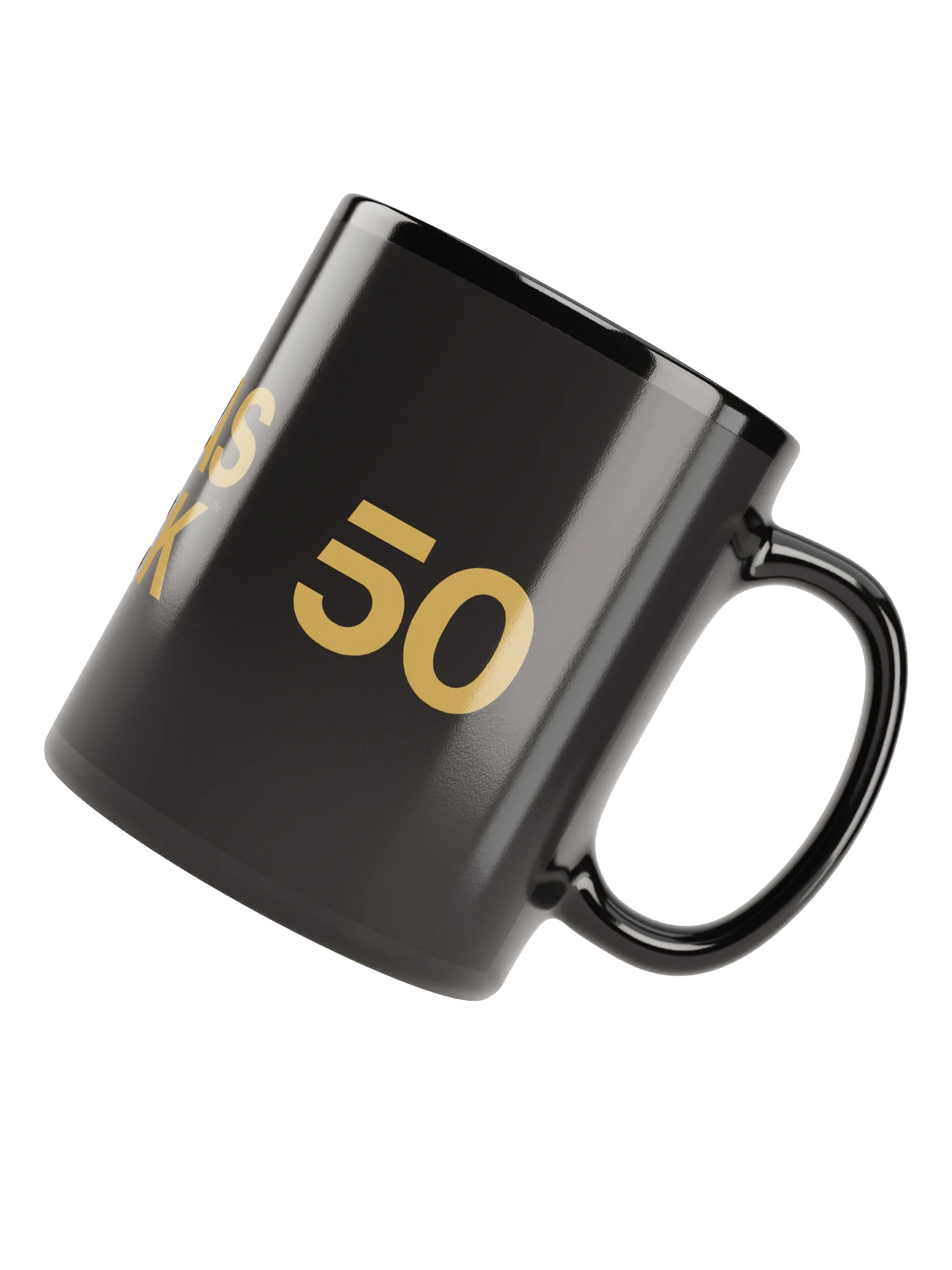 50 as FCK™ - Black Glossy Mug product image (7)